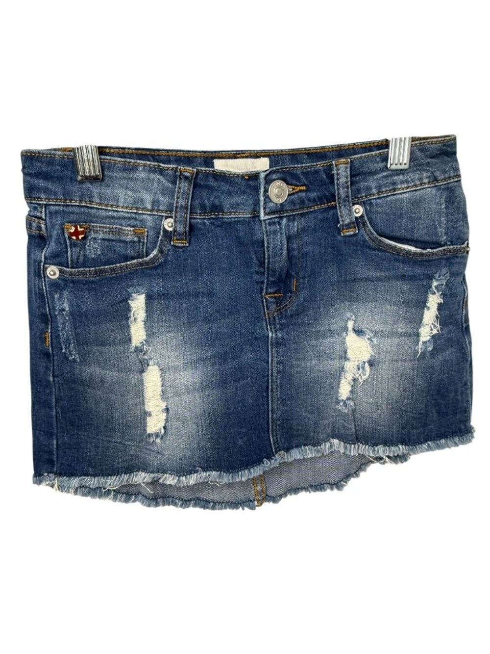Hudson Girls Distressed Denim Skirt Size 10